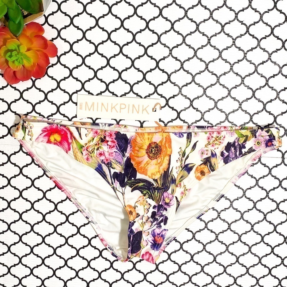 Minkpink floral swim bottoms